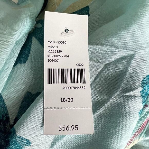 Lane Bryant off the Shoulder Flounce Sleeve Tie Hem Top Size 18/20 NWT! - Picture 4 of 4